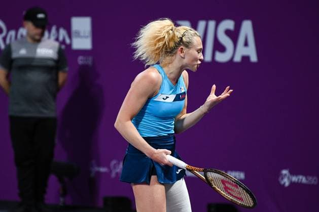 Transylvania Open 2025 - WTA, Tennis Damen 250 Tournament - Day 5 - Quarterfinals Katerina Siniakova competes during the quarterfinals of the Transylvania Open 2025, a WTA250 Tournament, at BT Arena in Cluj-Napoca, Romania, on February 7, 2025 Cluj-Napoca Romania  Copyright: xFlaviuxBuboix originalFilename:buboi-notitle250207_nprwK.jpg