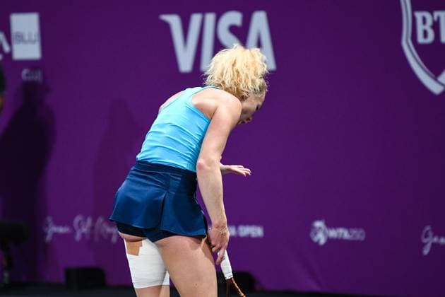 Transylvania Open 2025 - WTA, Tennis Damen 250 Tournament - Day 5 - Quarterfinals Katerina Siniakova competes during the quarterfinals of the Transylvania Open 2025, a WTA250 Tournament, at BT Arena in Cluj-Napoca, Romania, on February 7, 2025 Cluj-Napoca Romania  Copyright: xFlaviuxBuboix originalFilename:buboi-notitle250207_npw7N.jpg