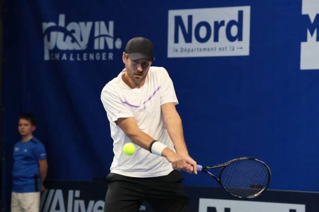 TENNIS : Play In Challenger Lille 2025 - ATP, Tennis Herren 125 Challenger Tour - 07 02 2025 Lucas POUILLE (France) au Play In Challenger Lille 2025, ATP 125 Challenger Tour, le 7 fÃ vrier 2025  Copyright: xLaurentxSANSONx xPsnewZx