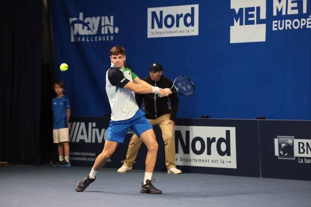 TENNIS : Play In Challenger Lille 2025 - ATP, Tennis Herren 125 Challenger Tour - 07 02 2025 Arthur GEA (France) au Play In Challenger Lille 2025, ATP 125 Challenger Tour, le 7 fÃ vrier 2025  Copyright: xLaurentxSANSONx xPsnewZx