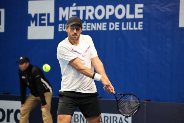 TENNIS : Play In Challenger Lille 2025 - ATP, Tennis Herren 125 Challenger Tour - 07 02 2025 Lucas POUILLE (France) au Play In Challenger Lille 2025, ATP 125 Challenger Tour, le 7 fÃ vrier 2025  Copyright: xLaurentxSANSONx xPsnewZx