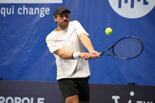TENNIS : Play In Challenger Lille 2025 - ATP, Tennis Herren 125 Challenger Tour - 07 02 2025 Lucas POUILLE (France) au Play In Challenger Lille 2025, ATP 125 Challenger Tour, le 7 fÃ vrier 2025  Copyright: xLaurentxSANSONx xPsnewZx