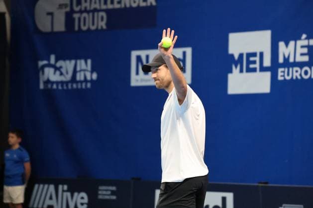 TENNIS : Play In Challenger Lille 2025 - ATP, Tennis Herren 125 Challenger Tour - 07 02 2025 Lucas POUILLE (France) au Play In Challenger Lille 2025, ATP 125 Challenger Tour, le 7 fÃ vrier 2025  Copyright: xLaurentxSANSONx xPsnewZx