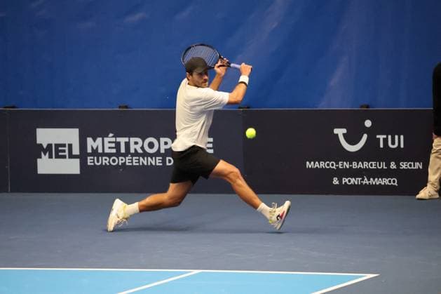 TENNIS : Play In Challenger Lille 2025 - ATP, Tennis Herren 125 Challenger Tour - 07 02 2025 Lucas POUILLE (France) au Play In Challenger Lille 2025, ATP 125 Challenger Tour, le 7 fÃ vrier 2025  Copyright: xLaurentxSANSONx xPsnewZx