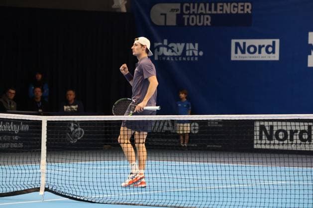 TENNIS : Play In Challenger Lille 2025 - ATP, Tennis Herren 125 Challenger Tour - 07 02 2025 Valentin ROYER (France) au Play In Challenger Lille 2025, ATP 125 Challenger Tour, le 7 fÃ vrier 2025  Copyright: xLaurentxSANSONx xPsnewZx
