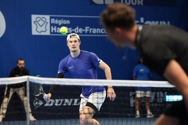 TENNIS : Play In Challenger Lille 2025 - ATP, Tennis Herren 125 Challenger Tour - 07 02 2025 Arthur BOUQUIER (France) au Play In Challenger Lille 2025, ATP 125 Challenger Tour, le 7 fÃ vrier 2025  Copyright: xLaurentxSANSONx xPsnewZx