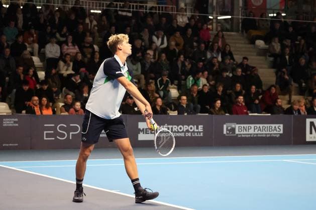 TENNIS : Play In Challenger Lille 2025 - ATP, Tennis Herren 125 Challenger Tour - 07 02 2025 Alexander BLOCKX (Belgique) au Play In Challenger Lille 2025, ATP 125 Challenger Tour, le 7 fÃ vrier 2025  Copyright: xLaurentxSANSONx xPsnewZx