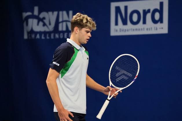 TENNIS : Play In Challenger Lille 2025 - ATP, Tennis Herren 125 Challenger Tour - 07 02 2025 Alexander BLOCKX (Belgique) au Play In Challenger Lille 2025, ATP 125 Challenger Tour, le 7 fÃ vrier 2025  Copyright: xLaurentxSANSONx xPsnewZx