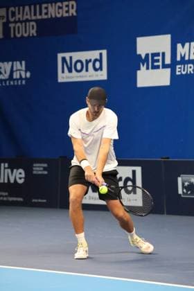 TENNIS : Play In Challenger Lille 2025 - ATP, Tennis Herren 125 Challenger Tour - 07 02 2025 Lucas POUILLE (France) au Play In Challenger Lille 2025, ATP 125 Challenger Tour, le 7 fÃ vrier 2025  Copyright: xLaurentxSANSONx xPsnewZx