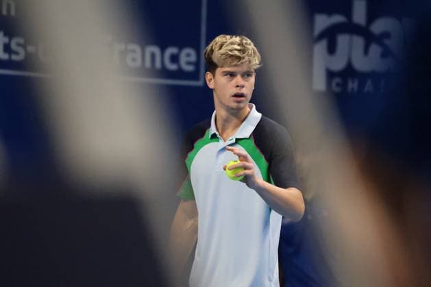 TENNIS : Play In Challenger Lille 2025 - ATP, Tennis Herren 125 Challenger Tour - 07 02 2025 Lucas POUILLE (France) au Play In Challenger Lille 2025, ATP 125 Challenger Tour, le 7 fÃ vrier 2025  Copyright: xLaurentxSANSONx xPsnewZx