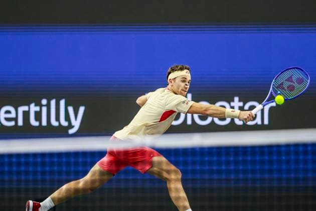 February 7, 2025, Frisco, Texas, USA: CASPER RUUD (NOR) in action against Yoshihito Nishioka (JPN) during the quarterfinals of the ATP, Tennis Herren Dallas Open at Ford Center at The Star. RUUD wins 7:5, 3:2 after NISHIOKA retired. Frisco USA - ZUMAf180 20250207_zsp_f180_037 Copyright: xMarkxFannx