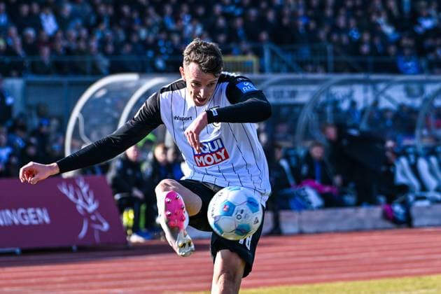GER, 2 BL, SSV Ulm 1846 vs SC Paderborn 08 02 2025, Donaustadion, Ulm, GER, 2 BL, SSV Ulm 1846 vs SC Paderborn, in the picture Lennart Stoll SSV Ulm, 18 nordphotoxGmbHx xHafner nph00200