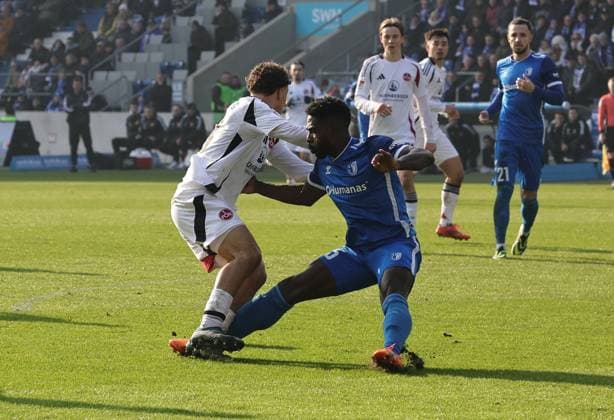 08 02 2025 Soccer Season 2024 2025 2 Soccer Bundesliga 21 Matchday 1 FC Magdeburg FCM 1 FC Nuremberg FCN Club Sportfoto Zink DaMa xdaxmax DFL regulations prohibit any use of photographs as image sequences and or quasi video only for editorial use Rafael Lubach 18, 1 FC Nuremberg FCN is fouled by Daniel Heber 15, 1 1 FC Magdeburg FCM for penalty Foul