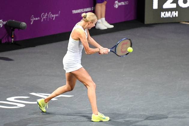 Transylvania Open 2025 - WTA, Tennis Damen 250 Tournament - Day 6 - Semi-finals Anastasia Potapova competes during the semi-final of the Transylvania Open 2025, a WTA250 Tournament, at BT Arena in Cluj-Napoca, Romania, on February 8, 2025 Cluj-Napoca Romania  Copyright: xFlaviuxBuboix originalFilename:buboi-notitle250208_npRZh.jpg