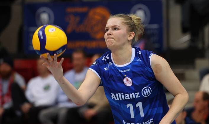 Stuttgart , Volleyball Bundesliga Women, Allianz MTV Stuttgart vs Ladies in Black Aachen , Pauline Martin Stgt
