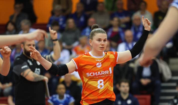 Stuttgart , Volleyball Bundesliga Women, Allianz MTV Stuttgart vs Ladies in Black Aachen , Florien Reesink Stgt
