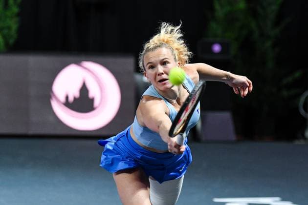 Transylvania Open 2025 - WTA, Tennis Damen 250 Tournament - Day 6 - Semi-final Katerina Siniakova competes during the semifinals of the Transylvania Open 2025, a WTA250 Tournament, at BT Arena in Cluj-Napoca, Romania, on February 8, 2025 Cluj-Napoca Romania  Copyright: xFlaviuxBuboix originalFilename:buboi-notitle250208_npIXu.jpg