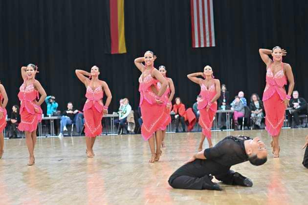 GER Dancing,1 Bundesliga Latin Formations 08 02 2025, GER Dancing, 1 Bundesliga Latin Formations, in the picture TSC Residenz Ludwigsburg A nordphotoxGmbH xWitke nph00002