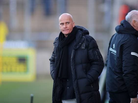 Munich, Germany, February 08, 2025 Football, Men, 3 Liga, Season 2024 2025, TSV 1860 München FC Ingolstadt 04, Grünwalder Stadion Robert Reisinger, President TSV 1860 München looking to the left, facial expression, facial expression, corner of the mouth DFB regulations prohibit any use of photographs as image sequences and or quasi video