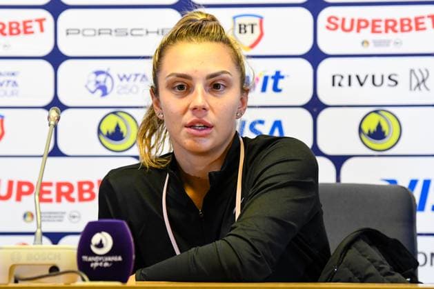 Transylvania Open 2025 - WTA, Tennis Damen 250 Tournament - Day 6 - Semi-finals Jaqueline Cristian attends a press conference, PK, Pressekonferenz after the semi-finals of the Transylvania Open 2025, a WTA250 Tournament, at BT Arena in Cluj-Napoca, Romania, on February 8, 2025 Cluj-Napoca Romania  Copyright: xFlaviuxBuboix originalFilename:buboi-notitle250208_np7tm.jpg