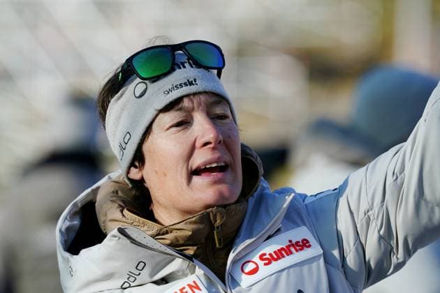 11.01.2025 Lenzerheide Schweiz. Bild : Sandra Flunger Trainerin - Biathlon Frauen Nationalmannschaft.Teilnehmerin Biathlon Weltmeisterschaft. 12.bis 23.Februar 2025 Aktion Einzelbild *** 11 01 2025 Lenzerheide Switzerland Image Sandra Flunger Coach Biathlon Womens National Team Participant Biathlon World Championships February 12 to 23, 2025 Action Single image 