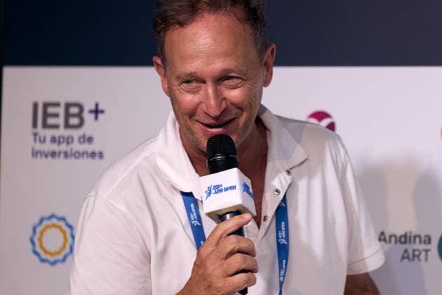 Martin Jaite, tournament director of the IEB+ Argentina Open during the draw on February 8, 2025 in Buenos Aires, Argentina. (Photo by Camilla Stolen, Imago) Buenos Aires Argentina Copyright: xCamillaxStolenx L1000062