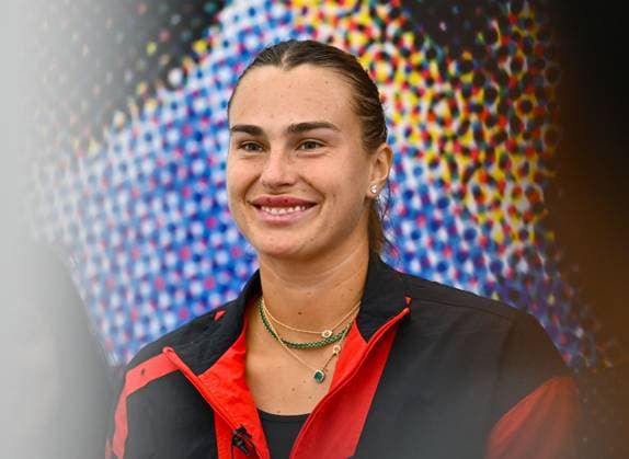 Sport Bilder des Tages Aryna Sabalenka of Belarus press conference, PK, Pressekonferenz Aryna Sabalenka of Belarus during a press conference ahead of the WTA, Tennis Damen Qatar TotalEnergies Open 2025 tennis tournament at the Khalifa International Tennis Complex in Doha, Qatar, on February 09, 2025. DOHA Qatar Copyright: xNoushadxThekkayilx