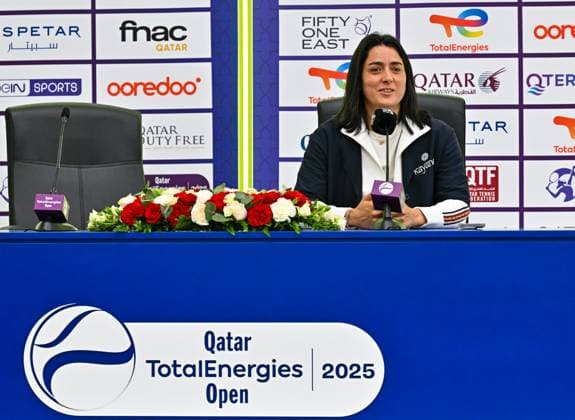Tennis, WTA Tournament in Doha, Press conference