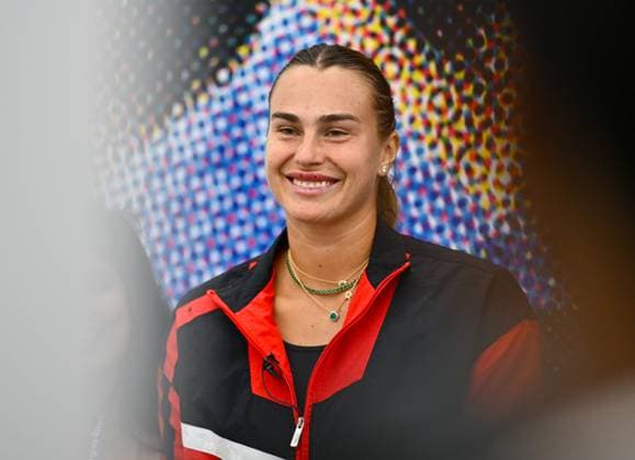 Aryna Sabalenka of Belarus press conference, PK, Pressekonferenz Aryna Sabalenka of Belarus during a press conference ahead of the WTA, Tennis Damen Qatar TotalEnergies Open 2025 tennis tournament at the Khalifa International Tennis Complex in Doha, Qatar, on February 09, 2025. DOHA Qatar Copyright: xNoushadxThekkayilx