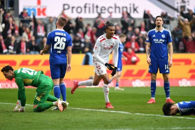 Damion Downs 1 FC Koeln celebrates after scoring his team™s first goal during the 2 Bundesliga match between 1 FC Köln and FC Schalke 04 at RheinEnergieStadion on February 09, 2025 in Cologne, Germany Photo by Ralf Treese DeFodi Images Damion Downs 1 FC Koeln celebrates after scoring his team™s first goal during the 2 Bundesliga match between 1 FC Köln and FC Schalke 04 at RheinEnergieStadion on February 9, 2025 in Cologne, Germany Photo by Ralf Treese DeFodi Images DFB DFL REGULATIONS PROHIBIT ANY USE OF PHOTOGRAPHS AS IMAGE SEQUENCES AND OR QUASI VIDEO Photo by Ralf Treese DeFodi Images Defodi 521 KOES0420250209 023 Defodi-521 DFB DFL REGULATIONS PROHIBIT ANY USE OF PHOTOGRAPHS AS IMAGE SEQUENCES AND OR QUASI-VIDEO.