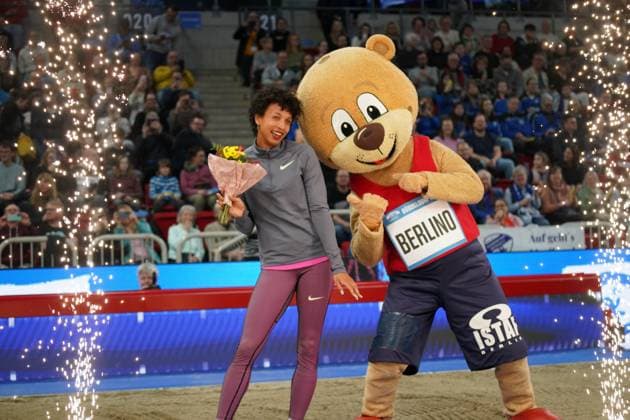 Bilder des Jahres 2025, Sport 02 Februar Sport Themen der Woche KW06 Sport Bilder des Tages 09.02.2025, Leichtathletik, ISTAF indoof Düsseldorf 2025, Indoormeeting Duesseldorf , ISS Dome Düsseldorf , Weitsprung Frauen Long Jump Women, *** 09 02 2025, Athletics, ISTAF indoof Düsseldorf 2025, Indoormeeting Duesseldorf , ISS Dome Düsseldorf , Long Jump Women Long Jump Women,