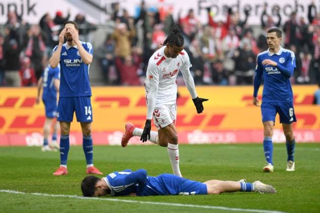 Damion Downs 1 FC Koeln celebrates after scoring his team™s first goal during the 2 Bundesliga match between 1 FC Köln and FC Schalke 04 at RheinEnergieStadion on February 09, 2025 in Cologne, Germany Photo by Ralf Treese DeFodi Images Damion Downs 1 FC Koeln celebrates after scoring his team™s first goal during the 2 Bundesliga match between 1 FC Köln and FC Schalke 04 at RheinEnergieStadion on February 9, 2025 in Cologne, Germany Photo by Ralf Treese DeFodi Images DFB DFL REGULATIONS PROHIBIT ANY USE OF PHOTOGRAPHS AS IMAGE SEQUENCES AND OR QUASI VIDEO Photo by Ralf Treese DeFodi Images Defodi 521 KOES0420250209 027 Defodi-521 DFB DFL REGULATIONS PROHIBIT ANY USE OF PHOTOGRAPHS AS IMAGE SEQUENCES AND OR QUASI-VIDEO.