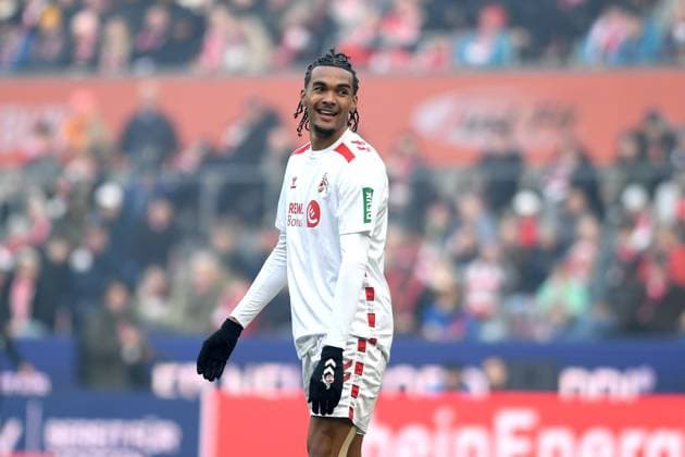 Damion Downs 1 FC Koeln laughs during the 2 Bundesliga match between 1 FC Köln and FC Schalke 04 at RheinEnergieStadion on February 09, 2025 in Cologne, Germany Photo by Ralf Treese DeFodi Images Damion Downs 1 FC Koeln laughs during the 2 Bundesliga match between 1 FC Köln and FC Schalke 04 at RheinEnergieStadion on February 9, 2025 in Cologne, Germany Photo by Ralf Treese DeFodi Images DFB DFL REGULATIONS PROHIBIT ANY USE OF PHOTOGRAPHS AS IMAGE SEQUENCES AND OR QUASI VIDEO Photo by Ralf Treese DeFodi Images Defodi 521 KOES0420250209 040 Defodi-521 DFB DFL REGULATIONS PROHIBIT ANY USE OF PHOTOGRAPHS AS IMAGE SEQUENCES AND OR QUASI-VIDEO.