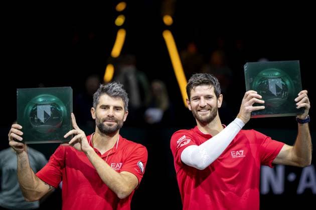Tennis, ATP tournament in Rotterdam, mens doubles final