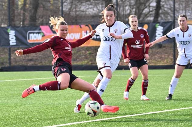 09 02 2025 Soccer Season 2024 2025 2 Women Soccer Bundesliga 14 Matchday 1 FC Nürnberg FCN Club Clubfrauen FC Ingolstadt 04 FCI Sportfoto Zink xwoxzix Alina Mailbeck 6, 1 FC Nürnberg FCN