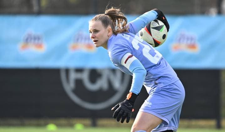 09 02 2025 Soccer Season 2024 2025 2 Women Soccer Bundesliga 14 Matchday 1 FC Nürnberg FCN Club Clubfrauen FC Ingolstadt 04 FCI Sportfoto Zink xwoxzix Anna Lena Daum 22, FC Ingolstadt 04 FCI