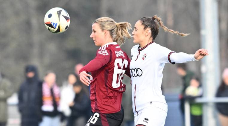 09 02 2025 Soccer Season 2024 2025 2 Women Soccer Bundesliga 14 Matchday 1 FC Nürnberg FCN Club Clubfrauen FC Ingolstadt 04 FCI Sportfoto Zink xwoxzix Meret Günster Guenster 66, 1 FC Nürnberg FCN Ivana Slipcevic 8, FC Ingolstadt 04 FCI