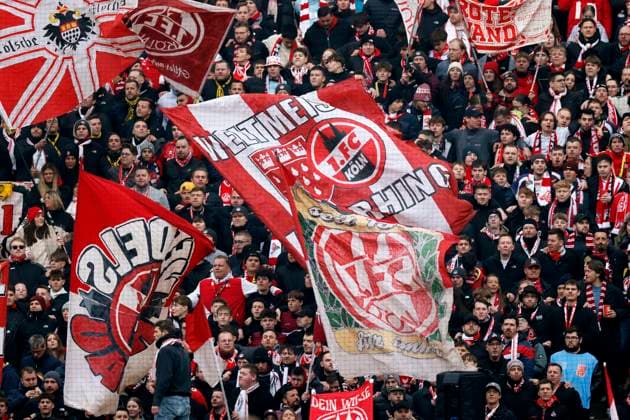 FANS Team 1 FC Koeln DFL 2 Bundesliga Season 2024 2025 Match 1 FC Koeln FC Schalke 04 1 0 on 09 02 2025 in Koeln Copyright: xLacixPerenyix