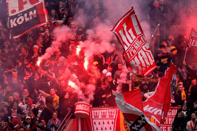 FANS Team 1 FC Koeln DFL 2 Bundesliga Season 2024 2025 Match 1 FC Koeln FC Schalke 04 1 0 on 09 02 2025 in Koeln Copyright: xLacixPerenyix