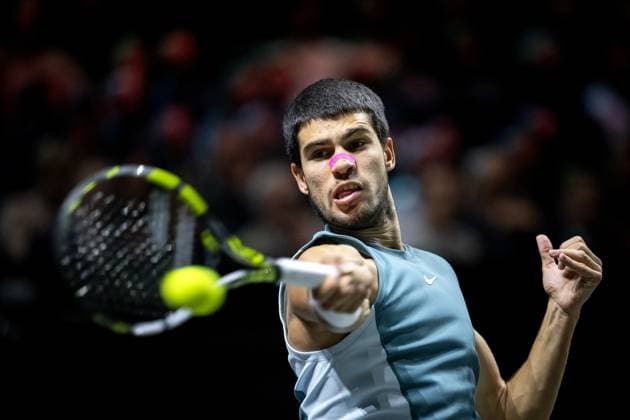 Tennis, ATP tournament in Rotterdam, Mens final, Carlos Alcaraz - Alex de Minaur