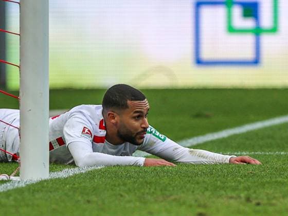 Linton Maina FC Köln FC Koeln, 37 unzufrieden, enttäuscht enttaeuscht, GER, FC Köln Koeln vs FC Schalke 04, Fußball, 2 Bundesliga, 21 Spieltag, Spielzeit 2024 2025, 09 02 2025, DFL DFB REGULATES PROHIBIT ANY USE OF PHOTOGRAPHS AS IMAGE SEQUENCES AND OR QUASI VIDEO, GER, FC Köln Koeln vs FC Schalke 04, Football, 2 Bundesliga, Matchday 21, Season 2024 2025, 09 02 2025 Köln Koeln Copyright: xGabrielxBoiax EP_EER