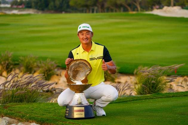 Golf, Qatar Masters in Doha - Winner Haotong Li