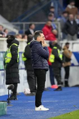 Fußball, AJ Auxerre - FC Toulouse AJ Auxerre v Toulouse FC - Ligue 1 McDonald s 2024 2025 Christophe PELISSIER (Entraineur Auxerre AJA) during the Ligue 1 McDonald s match between Auxerre and Toulouse at Stade Abbe Deschamps on February 9, 2025 in Auxerre, France. Auxerre France  Copyright: xFEPx 776279859