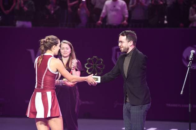 Transylvania Open 2025 - WTA, Tennis Damen 250 Tournament - Day 7 - Final Lucia Bronzetti and Andreas Onea participate in the final of the Transylvania Open 2025, a WTA250 Tournament, at BT Arena in Cluj-Napoca, Romania, on February 9, 2025 Cluj-Napoca Romania  Copyright: xFlaviuxBuboix originalFilename:buboi-notitle250209_npJ3q.jpg