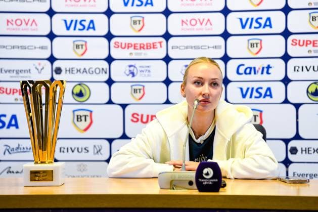 Transylvania Open 2025 - WTA, Tennis Damen 250 Tournament - Day 7 - Final Anastasia Potapova participates in the final of the Transylvania Open 2025, a WTA250 Tournament, at BT Arena in Cluj-Napoca, Romania, on February 9, 2025 Cluj-Napoca Romania  Copyright: xFlaviuxBuboix originalFilename:buboi-notitle250209_npBsY.jpg
