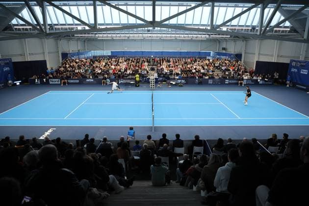 TENNIS : Play In Challenger Lille 2025 - ATP, Tennis Herren 125 Challenger Tour - 09 02 2025 Lucas POUILLE (France) et Arthur BOUQUIER (France) lors de la finale au Play In Challenger Lille 2025, ATP 125 Challenger Tour, le 9 fÃ vrier 2025  Copyright: xLaurentxSANSONx xPsnewZx