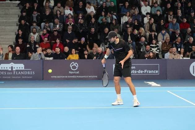 TENNIS : Play In Challenger Lille 2025 - ATP, Tennis Herren 125 Challenger Tour - 09 02 2025 Lucas POUILLE (France) lors de la finale au Play In Challenger Lille 2025, ATP 125 Challenger Tour, le 9 fÃ vrier 2025  Copyright: xLaurentxSANSONx xPsnewZx