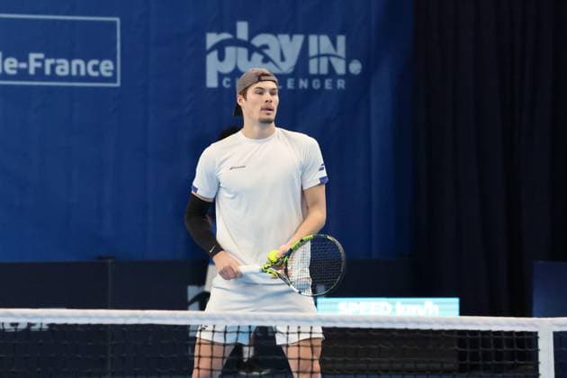 TENNIS : Play In Challenger Lille 2025 - ATP, Tennis Herren 125 Challenger Tour - 09 02 2025 Arthur BOUQUIER (France) lors de la finale au Play In Challenger Lille 2025, ATP 125 Challenger Tour, le 9 fÃ vrier 2025  Copyright: xLaurentxSANSONx xPsnewZx
