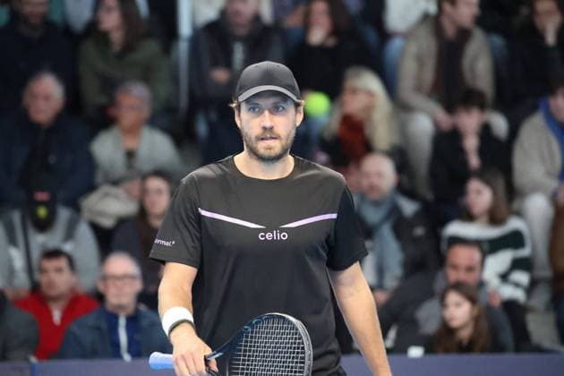 TENNIS : Play In Challenger Lille 2025 - ATP, Tennis Herren 125 Challenger Tour - 09 02 2025 Lucas POUILLE (France) lors de la finale au Play In Challenger Lille 2025, ATP 125 Challenger Tour, le 9 fÃ vrier 2025  Copyright: xLaurentxSANSONx xPsnewZx
