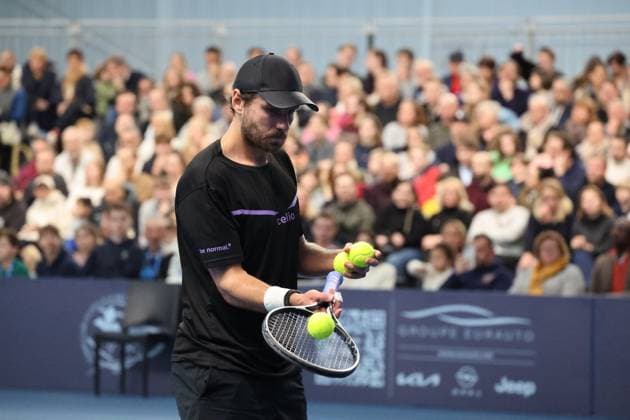 TENNIS : Play In Challenger Lille 2025 - ATP, Tennis Herren 125 Challenger Tour - 09 02 2025 Lucas POUILLE (France) lors de la finale au Play In Challenger Lille 2025, ATP 125 Challenger Tour, le 9 fÃ vrier 2025  Copyright: xLaurentxSANSONx xPsnewZx